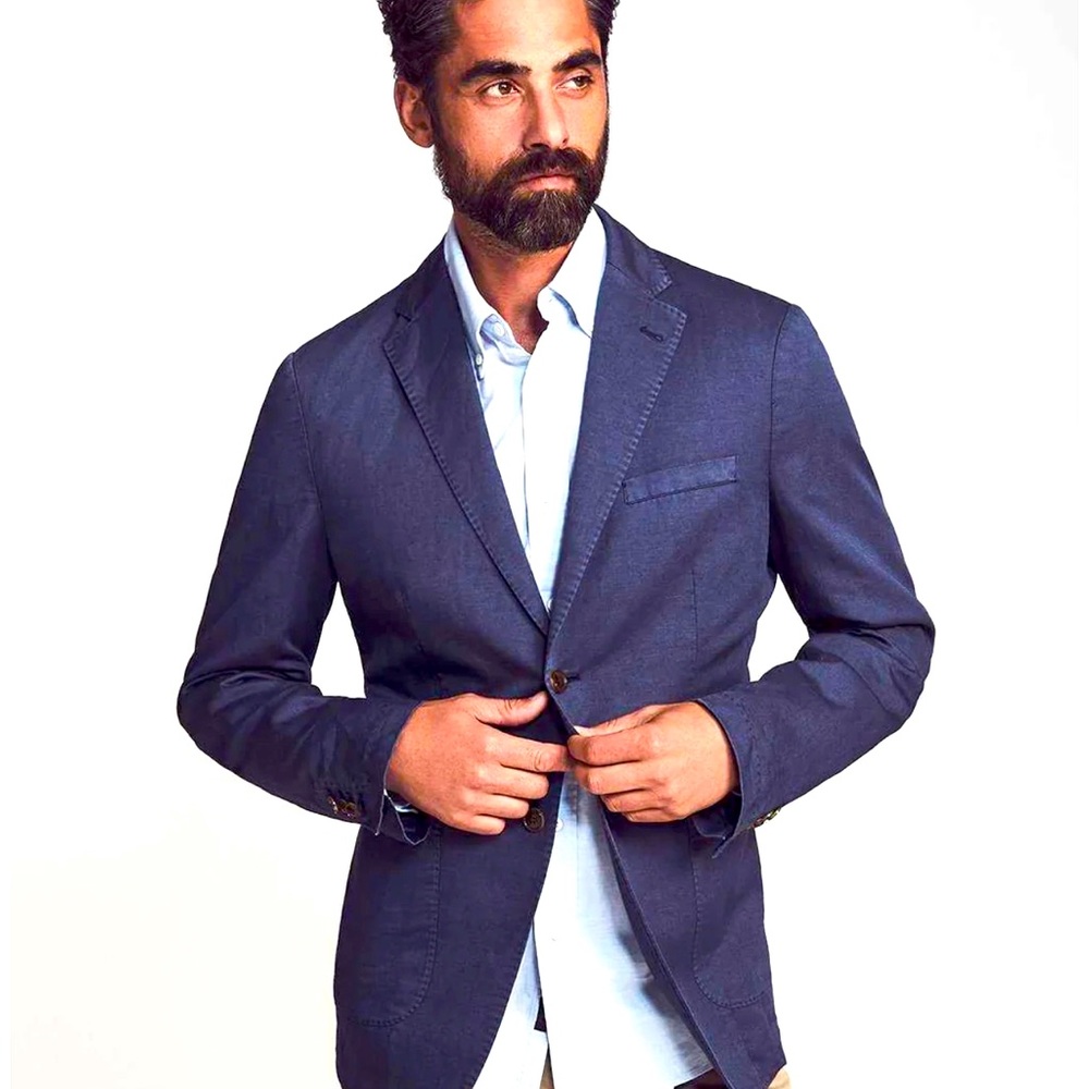 Faherty blazer. Blue. Size small